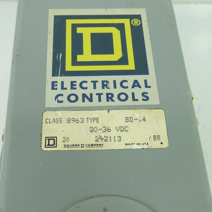 Square D BD-14 CLASS 8963 Electronic Controls 30-36VDC