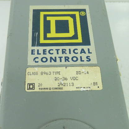 Square D BD-14 CLASS 8963 Electronic Controls 30-36VDC