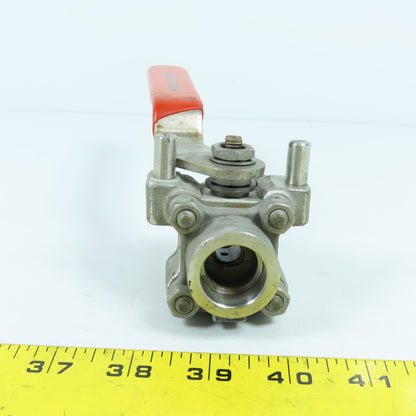 Worchester PT4466GG 1/2" Stainless Steel Socket Ball Valve 1000 CWP 650°F