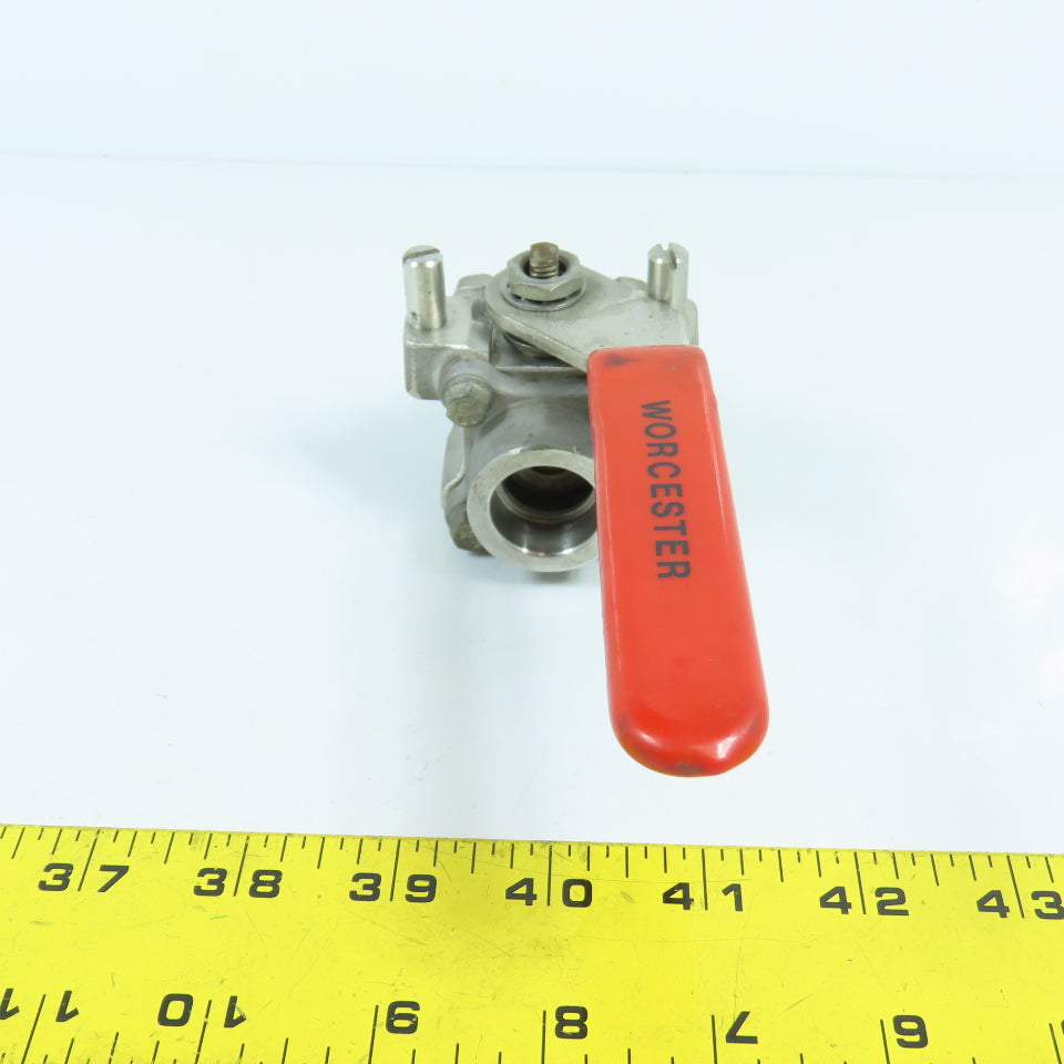 Worchester PT4466GG 1/2" Stainless Steel Socket Ball Valve 1000 CWP 650°F