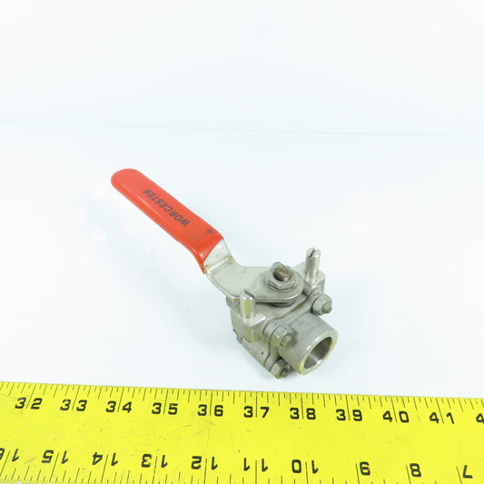 Worchester PT4466GG 1/2" Stainless Steel Socket Ball Valve 1000 CWP 650°F