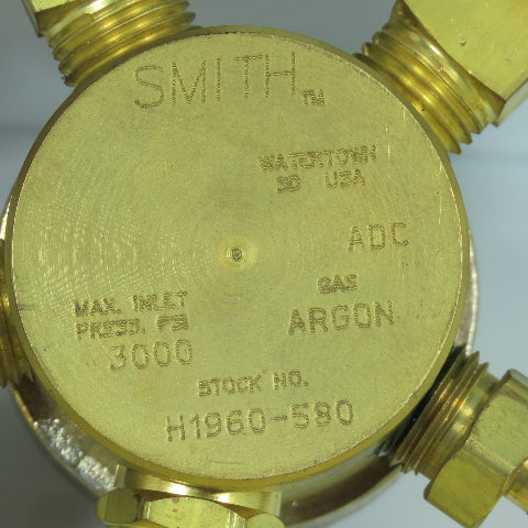 Smith H1960-580 Single Stage Gas Pressure Regulator W/ Gauges 3000PSIG Max In