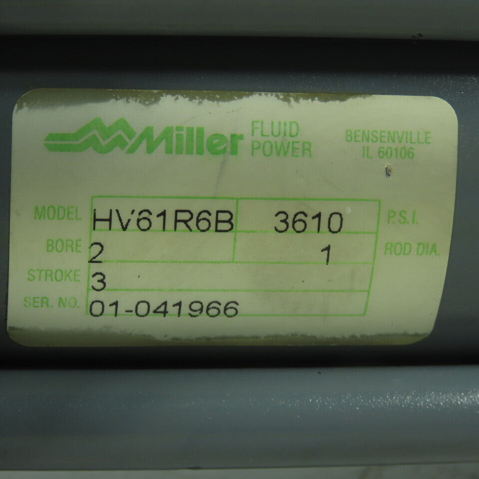 Miller HV61R6B Double Acting Hydraulic Cylinder 2" Bore 3" Stroke 3610PSI