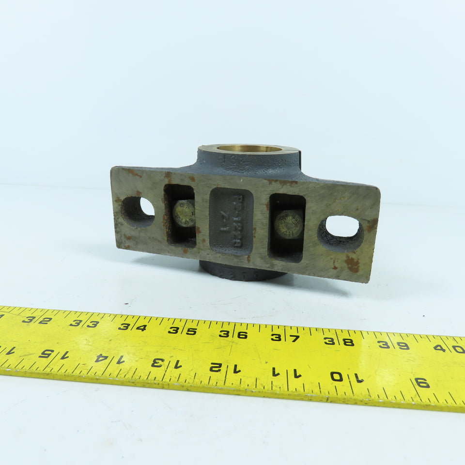 Link Belt 2-1228Z 2-Bolt 1-3/4" Pillow Block Bronze Sleeve Bearing Split Joint