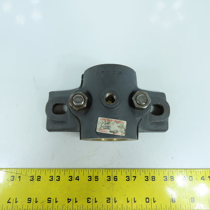 Link Belt 2-1228Z 2-Bolt 1-3/4" Pillow Block Bronze Sleeve Bearing Split Joint