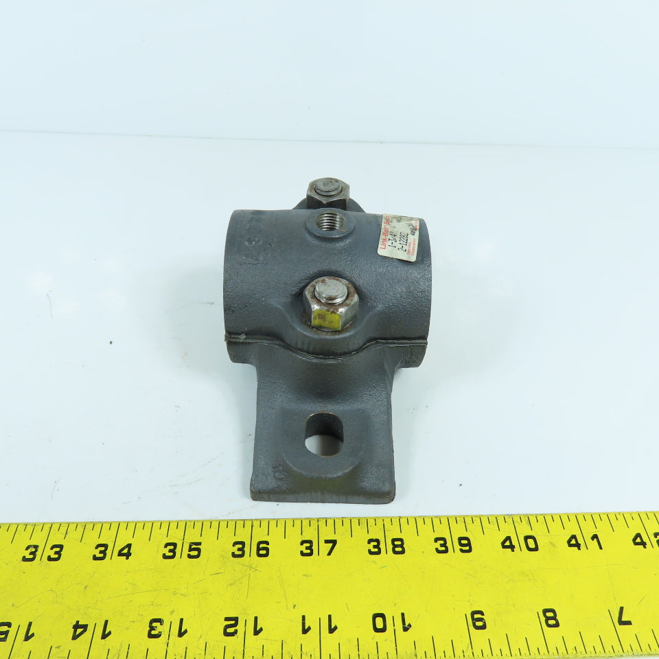 Link Belt 2-1228Z 2-Bolt 1-3/4" Pillow Block Bronze Sleeve Bearing Split Joint