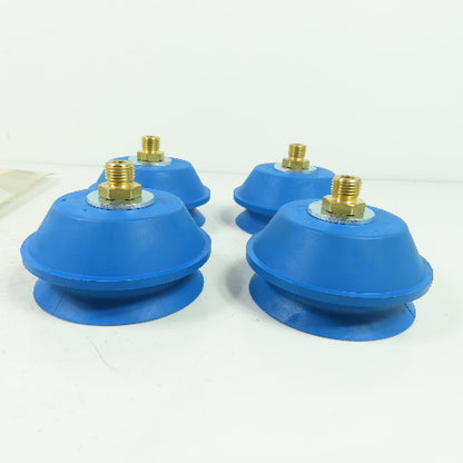 VS2-75-P4 Polyurethane Vacuum Cup W/ Adapter Lot Of 4