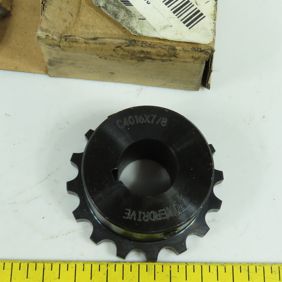 Powerdrive C4016X7/8 6AGR8 Fixed 7/8" Bore Chain Coupling Sprocket 16 Teeth