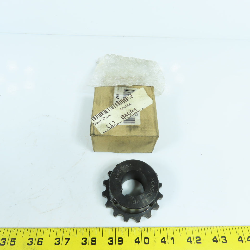 Power Drive C4016X1 6AGR4 Fixed 1" Bore Chain Coupling Sprocket 16 Teeth