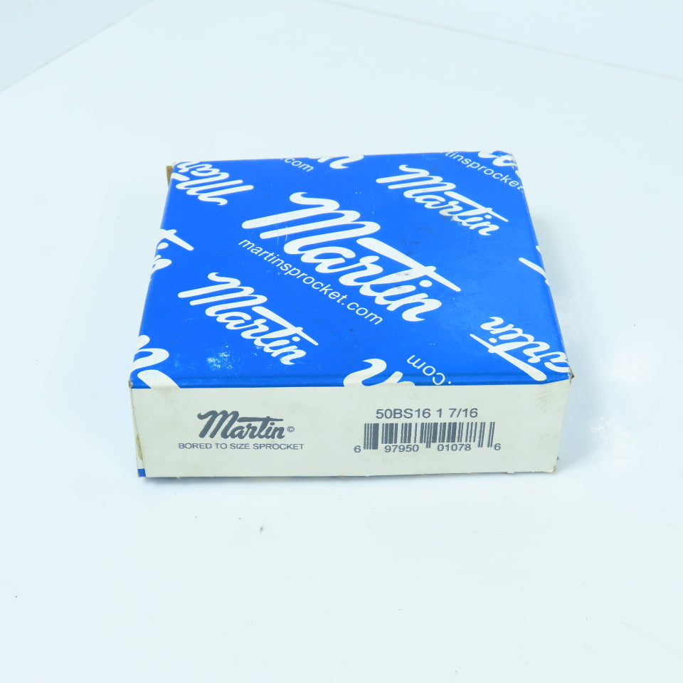 Martin 50BS16 1 7/16 Roller Chain Coupling Sprocket 16 Teeth 1-7/16" Bore NEW