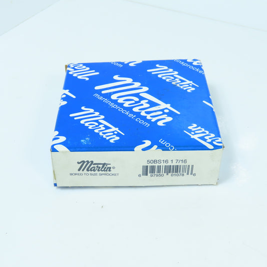 Martin 50BS16 1 7/16 Roller Chain Coupling Sprocket 16 Teeth 1-7/16" Bore NEW