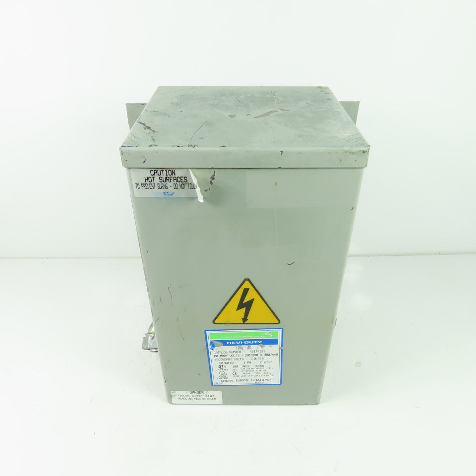 Hevi-Duty HS14F2BS 2KVA Transformer 190/220-380/440V Pri 110/220V Sec 1Ph