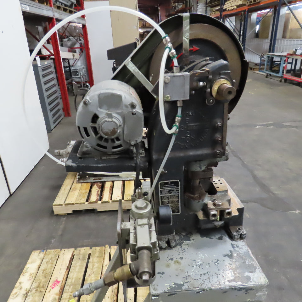Alva Allen B-2 2 Ton Mechanical Punch Press Wire Cutter Modification Air-Feed A2