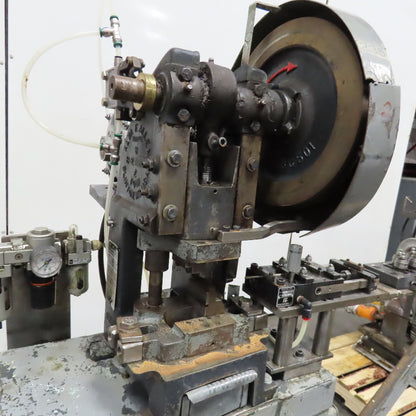 Alva Allen B-2 2 Ton Mechanical Punch Press Wire Cutter Modification Air-Feed A2