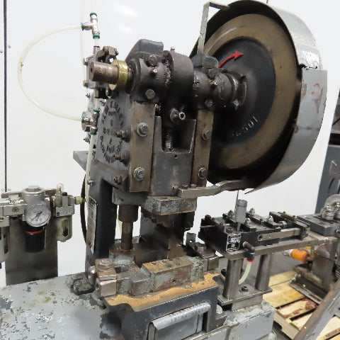 Alva Allen B-2 2 Ton Mechanical Punch Press Wire Cutter Modification Air-Feed A2