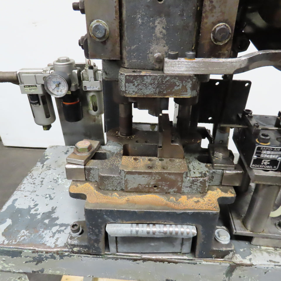 Alva Allen B-2 2 Ton Mechanical Punch Press Wire Cutter Modification Air-Feed A2