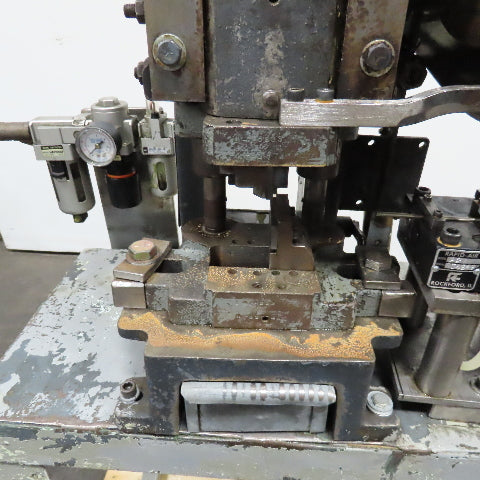Alva Allen B-2 2 Ton Mechanical Punch Press Wire Cutter Modification Air-Feed A2