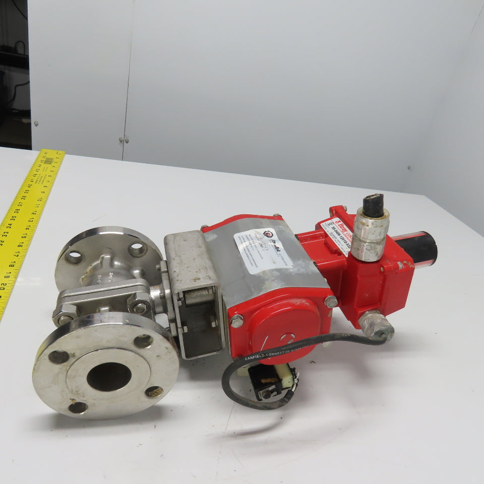 FlowTek 92-0930-113A0-532 Style Pneumatic 1-1/2" Stainless Valve Actuator 140PSI