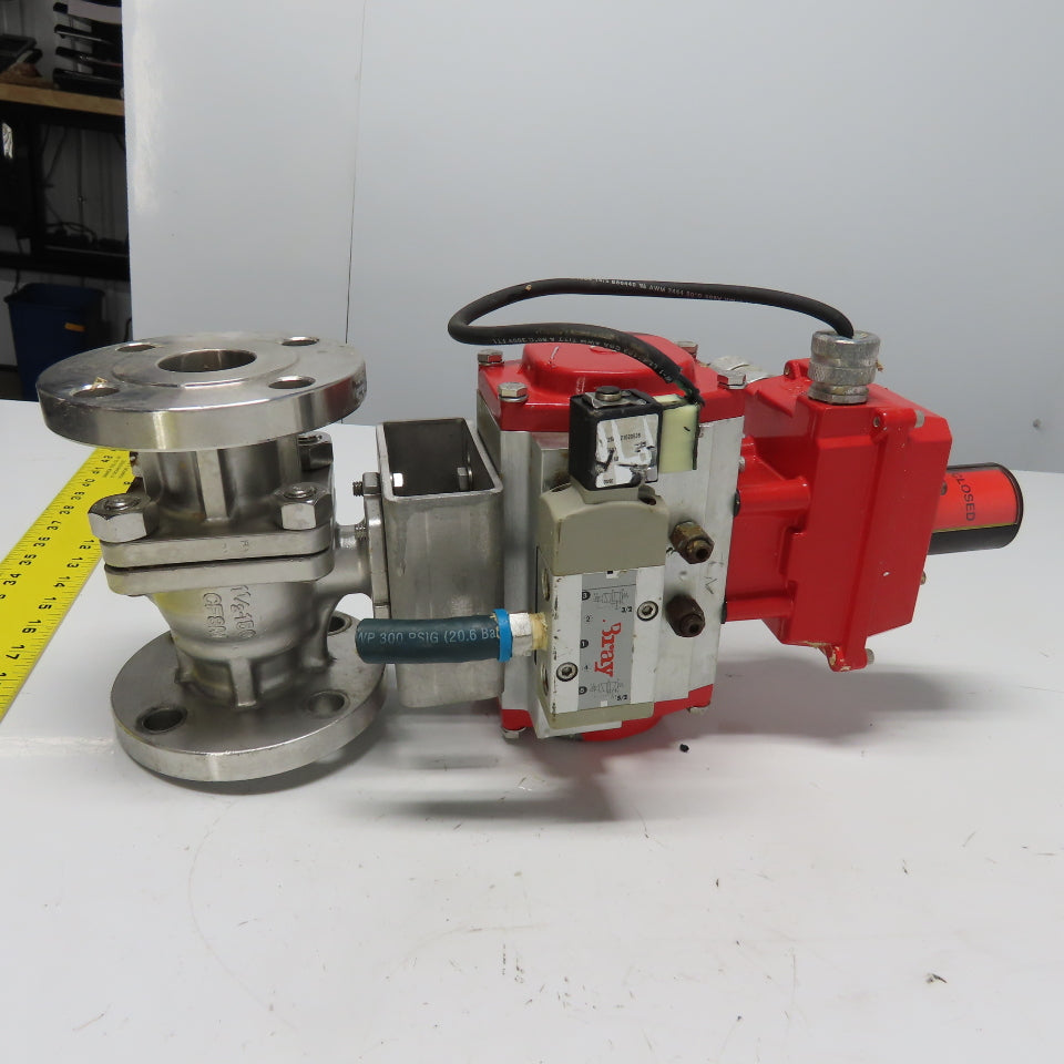 FlowTek 92-0930-113A0-532 Style Pneumatic 1-1/2" Stainless Valve Actuator 140PSI