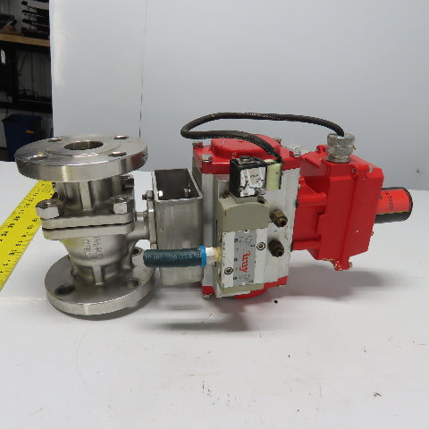 FlowTek 92-0930-113A0-532 Style Pneumatic 1-1/2" Stainless Valve Actuator 140PSI