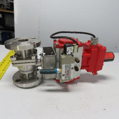 FlowTek 92-0930-113A0-532 Style Pneumatic 1-1/2" Stainless Valve Actuator 140PSI