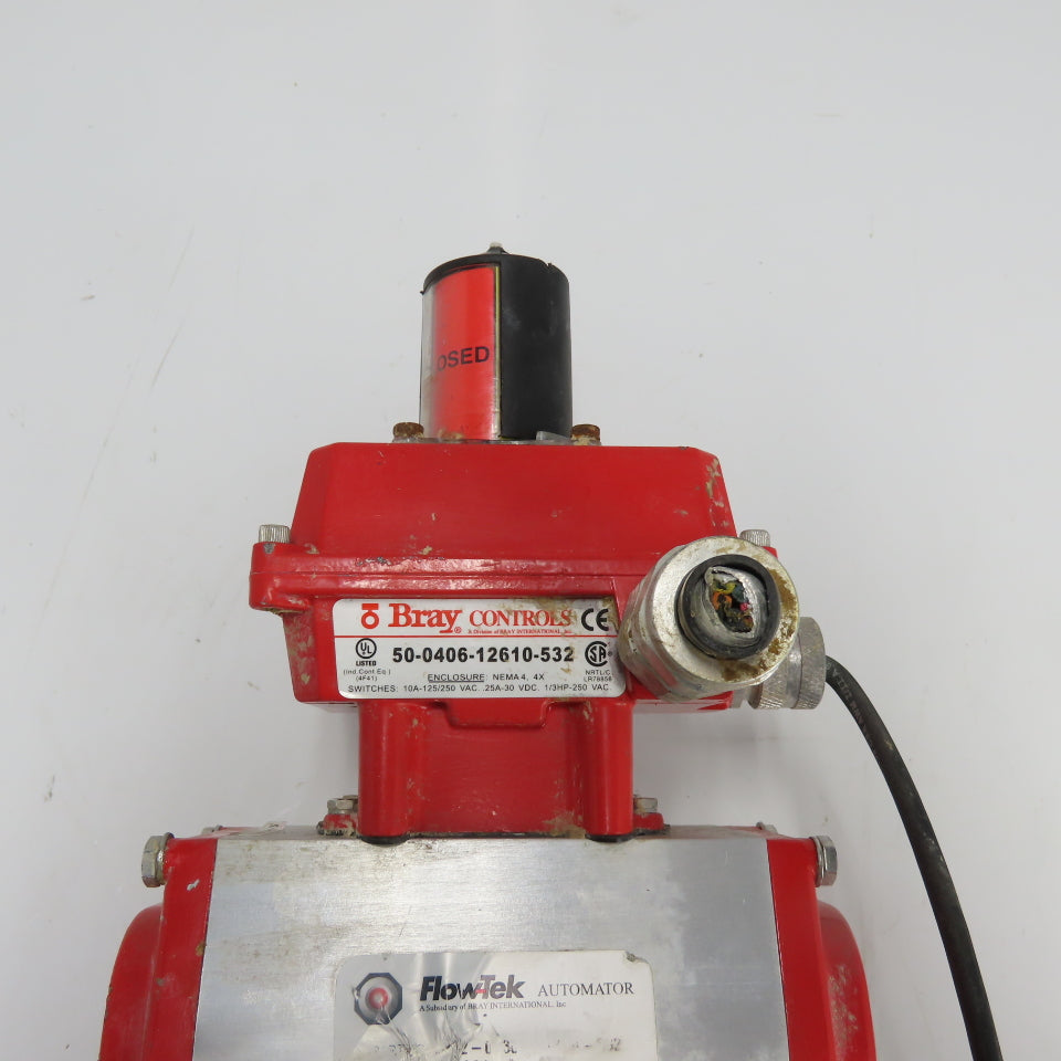 FlowTek 92-0930-113A0-532 Style Pneumatic 1-1/2" Stainless Valve Actuator 140PSI