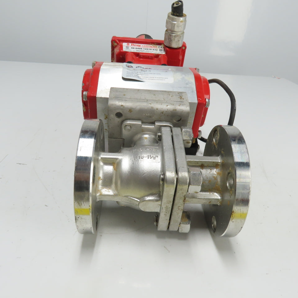 FlowTek 92-0930-113A0-532 Style Pneumatic 1-1/2" Stainless Valve Actuator 140PSI