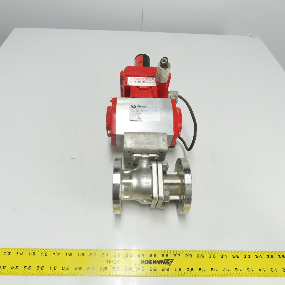 FlowTek 92-0930-113A0-532 Style Pneumatic 1-1/2" Stainless Valve Actuator 140PSI
