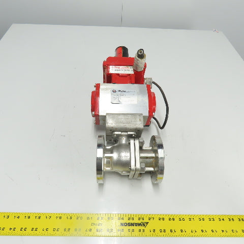 FlowTek 92-0930-113A0-532 Style Pneumatic 1-1/2" Stainless Valve Actuator 140PSI