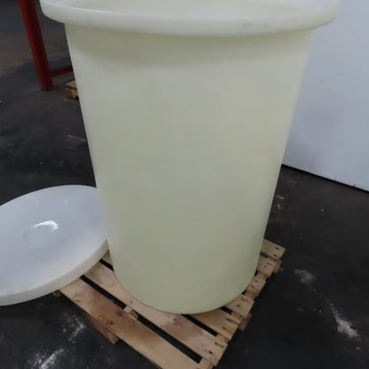 Chemtainer 400 Liter 100 Gallon Poly Chemical Storage Container W/ Lid 32" x 44"