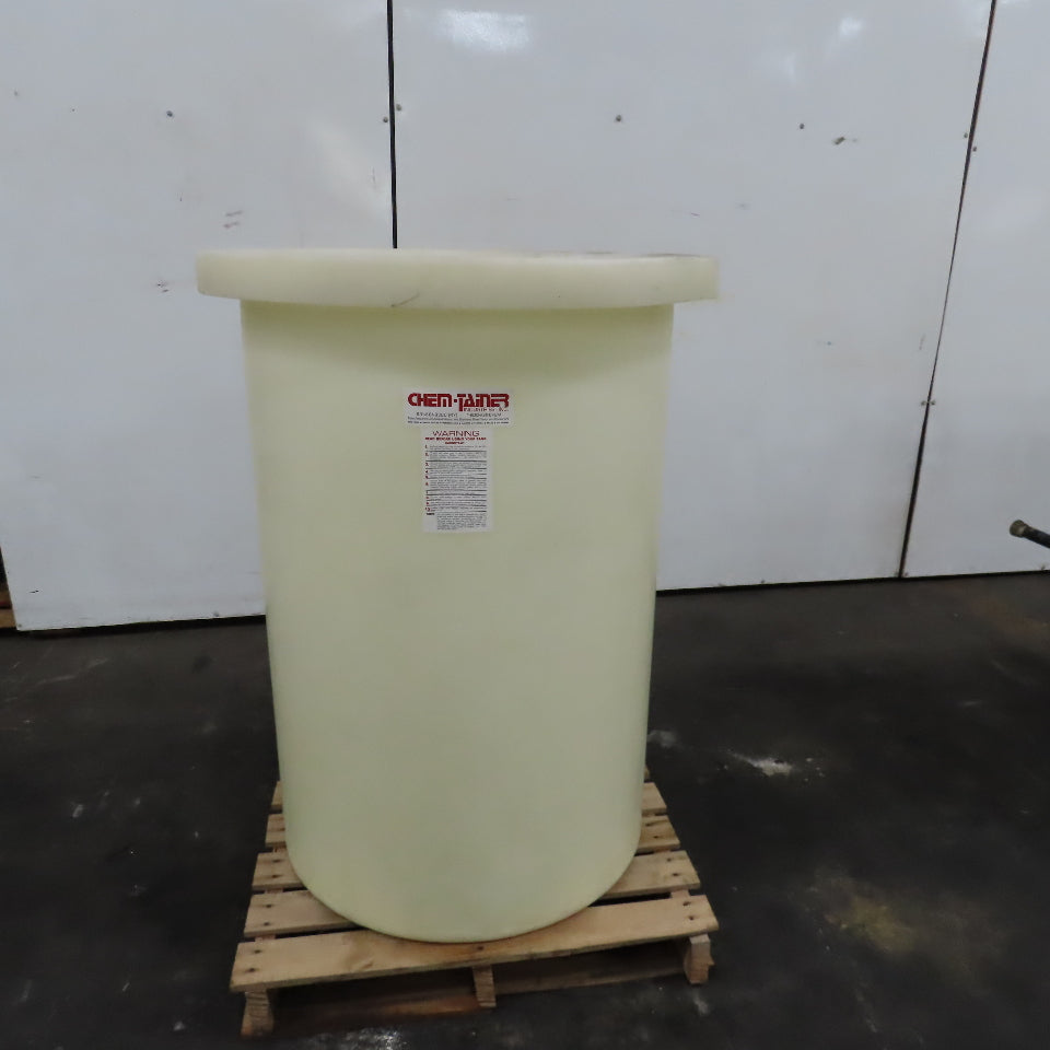 Chemtainer 400 Liter 100 Gallon Poly Chemical Storage Container W/ Lid 32" x 44"