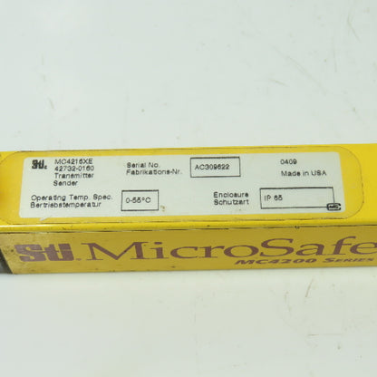 STI MC4216XE MicroSafe Safety Light Curtain Transmitter Sender 0-55°C