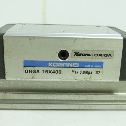 Koganei Orga Double Acting Pneumatic Rodless Cylinder Slide 16mm Bore x 400mm