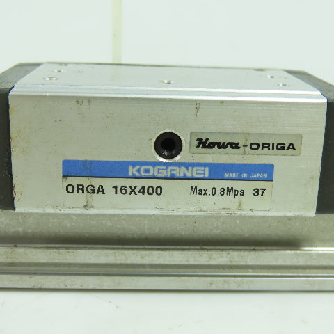 Koganei Orga Double Acting Pneumatic Rodless Cylinder Slide 16mm Bore x 400mm