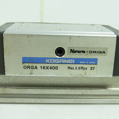 Koganei Orga Double Acting Pneumatic Rodless Cylinder Slide 16mm Bore x 400mm
