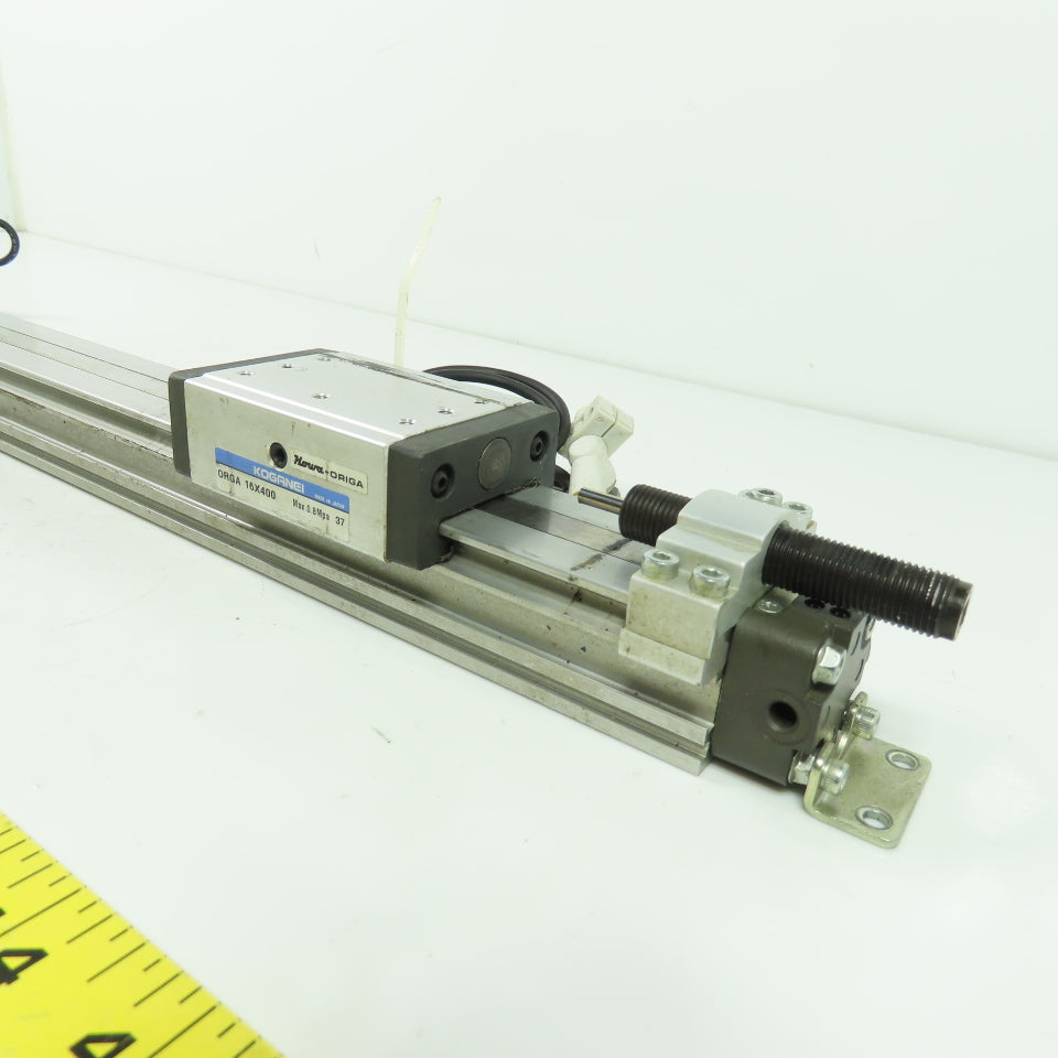 Koganei Orga Double Acting Pneumatic Rodless Cylinder Slide 16mm Bore x 400mm