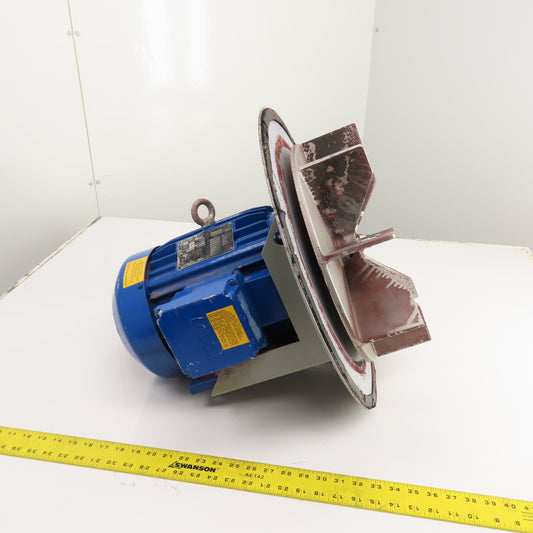 Elektrim Esg 5HP 14-1/2" Direct Drive Cast Aluminum Pressure Blower 230/460V