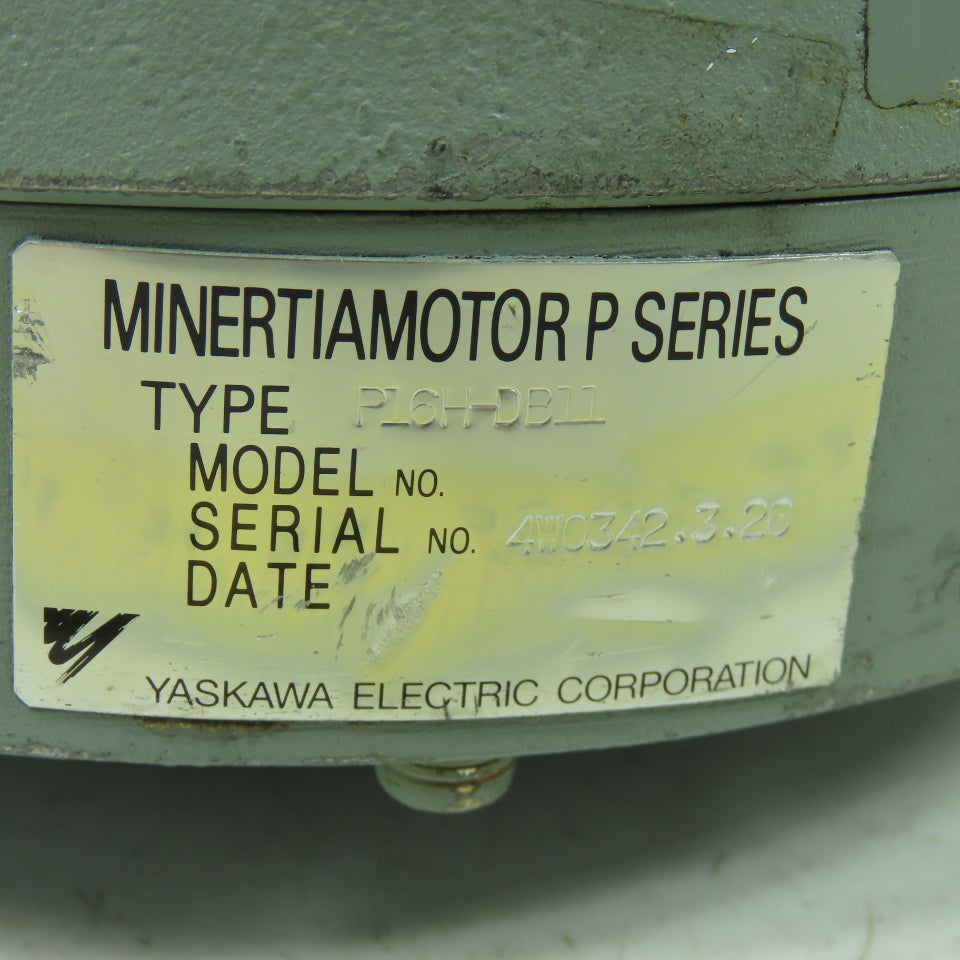 Yaskawa P16H-DB11 Minertiamotor DC Servo Motor