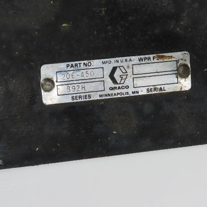 Graco 222-772 President 46:1 Ratio Check-Mate Pneumatic Elevator Pump 222783
