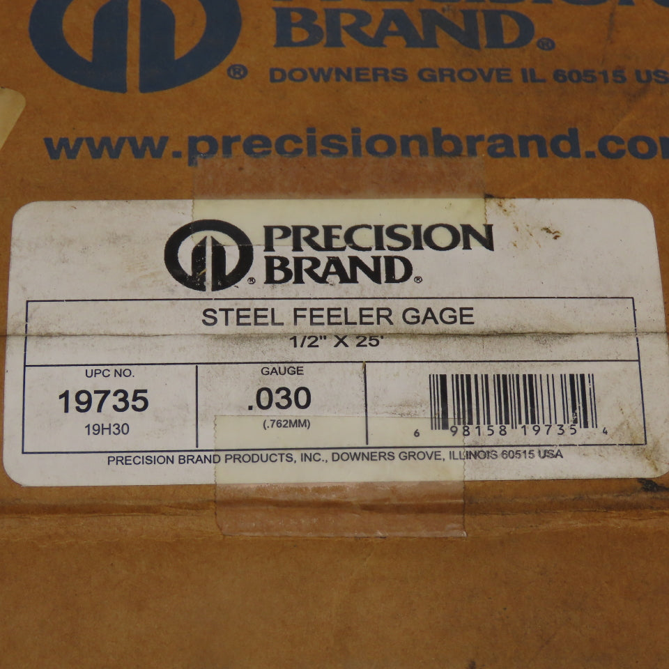 Precision Brand 19735 .762mm .030 Steel Feeder Guage