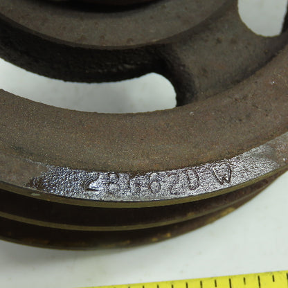 2BG62D 5-7/8" OD x 1-11/16" Wide 2-Groove V-Belt Pulley Sheave