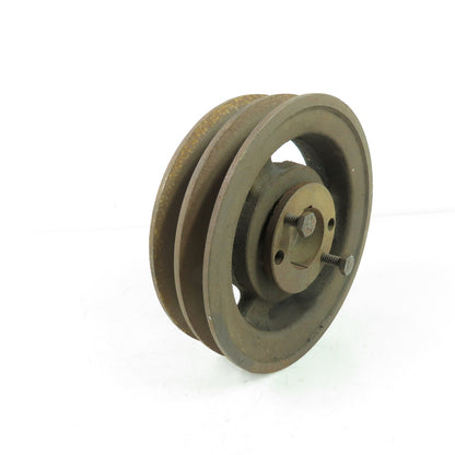 2BG62D 5-7/8" OD x 1-11/16" Wide 2-Groove V-Belt Pulley Sheave