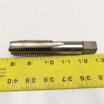 Widell 1"-8 Left Hand 4 Flute Straight Tapered Plug Tap