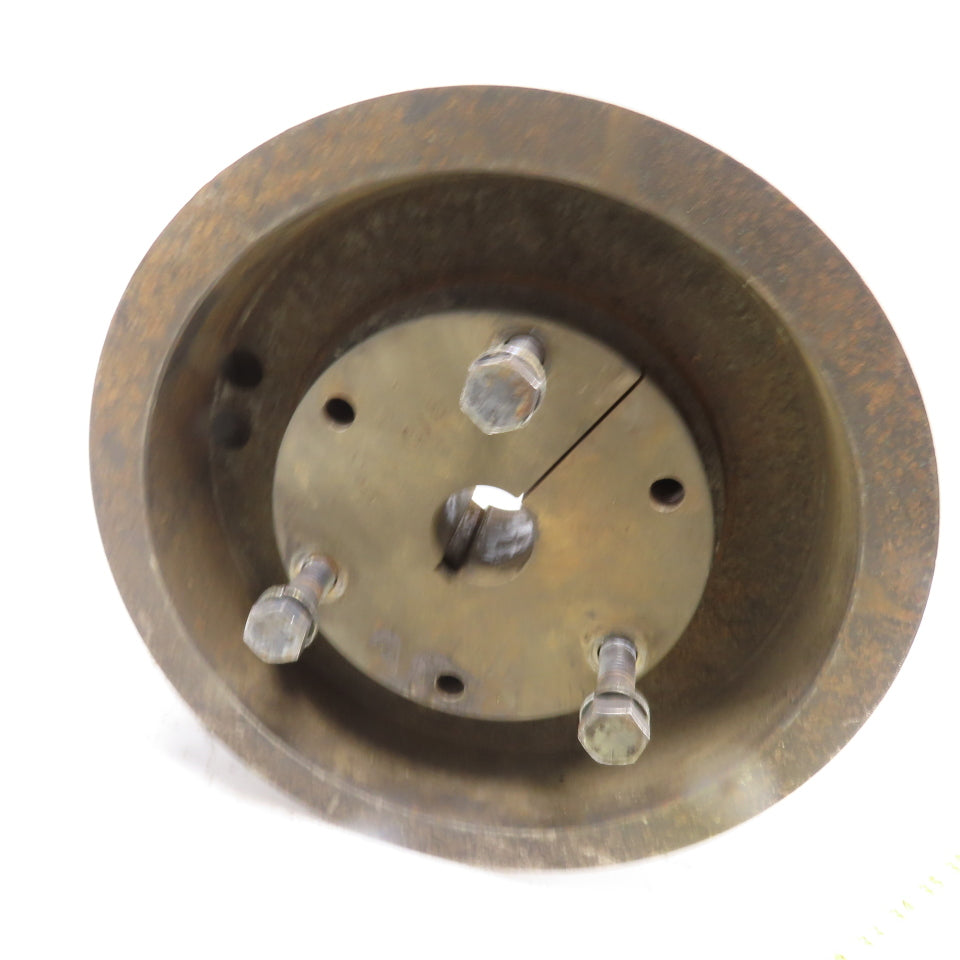 10-7/8" OD x 3-1/8" Wide 4-Groove V-Belt Pulley 3/8" Bore 2250RPM