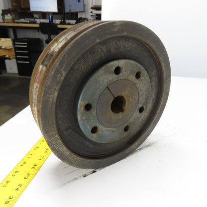 10-7/8" OD x 3-1/8" Wide 4-Groove V-Belt Pulley 3/8" Bore 2250RPM