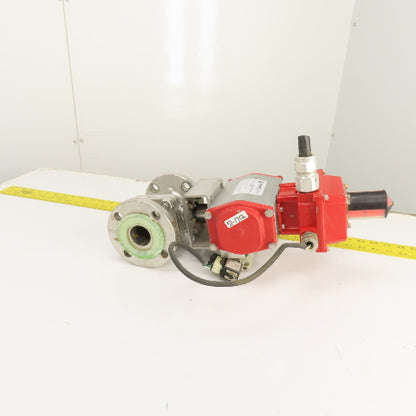 FlowTek 92-0830-113A0-532 F15 1.5" Air Actuated Stainless Ball Valve 275PSIG