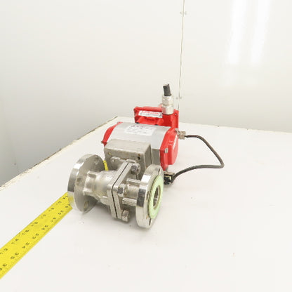 FlowTek 92-0830-113A0-532 F15 1.5" Air Actuated Stainless Ball Valve 275PSIG