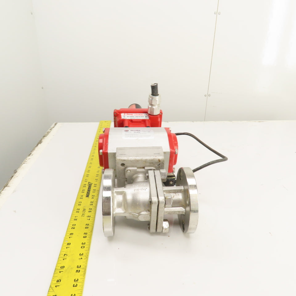FlowTek 92-0830-113A0-532 F15 1.5" Air Actuated Stainless Ball Valve 275PSIG