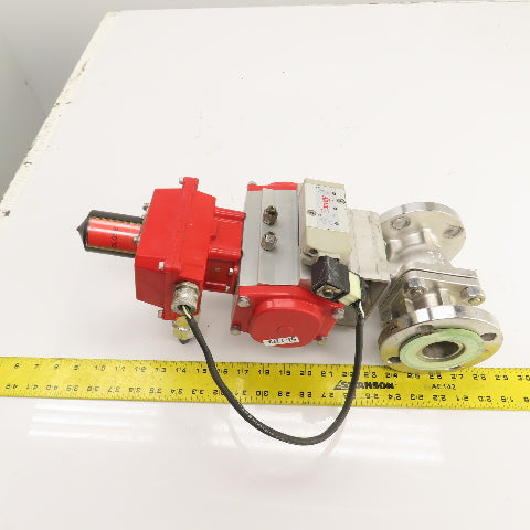 FlowTek 92-0830-113A0-532 F15 1.5" Air Actuated Stainless Ball Valve 275PSIG