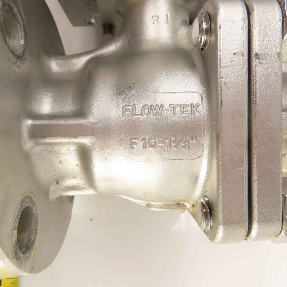 FlowTek 92-0830-113A0-532 F15 1.5" Air Actuated Stainless Ball Valve 275PSIG